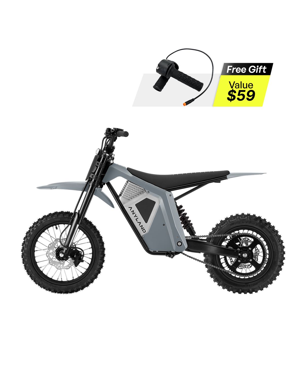 Rev Pro Electric Dirt Bike - Steel Blue
