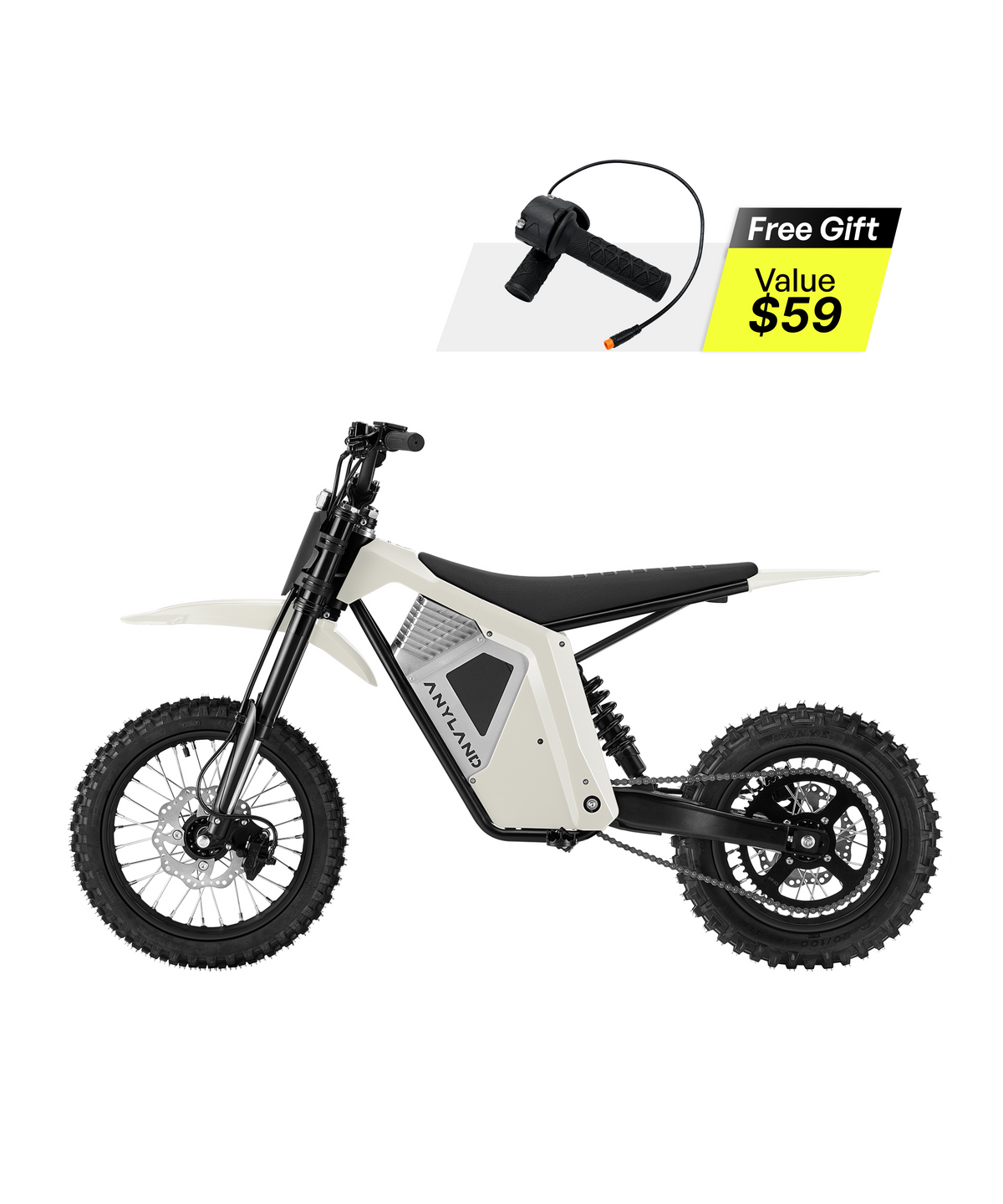 Rev Pro Electric Dirt Bike - White