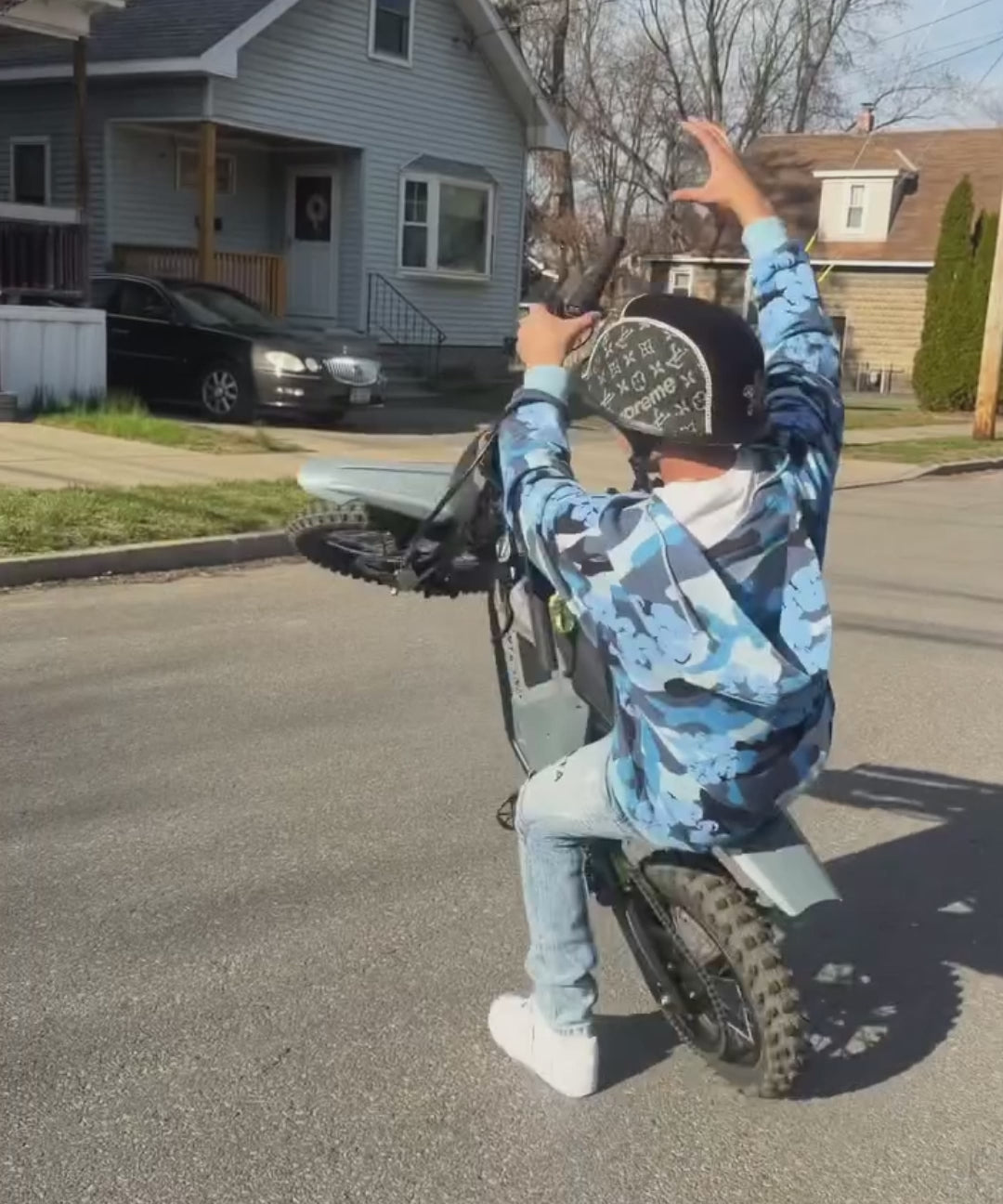 Rev Pro Electric Dirt Bike - Steel Blue